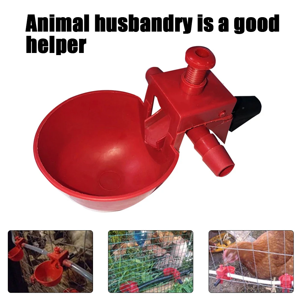 10Set Chicken Waterer Hens Quail Birds Drinking Bowls Water For Chicken Coop Chick Nipple Drinkers Poultry Farm Animal Supplies