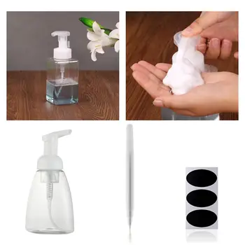 

Convenient 250/300ml Transparent Bottle suds dispenser suds foam pump foam plastic travel bottle Empty Bottle