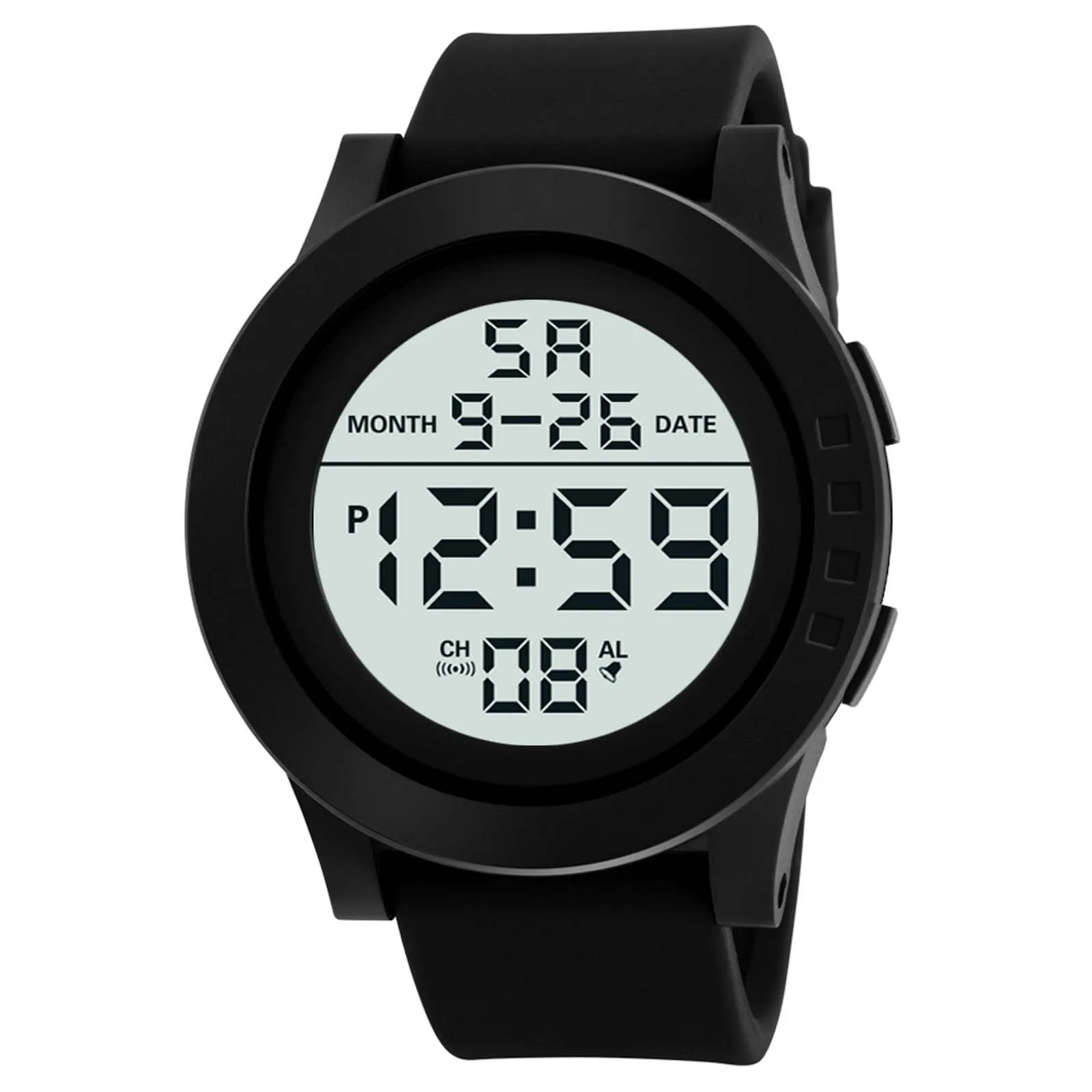 Honhx Mens Led Digital Display Watch Date Sport Women Outdoor