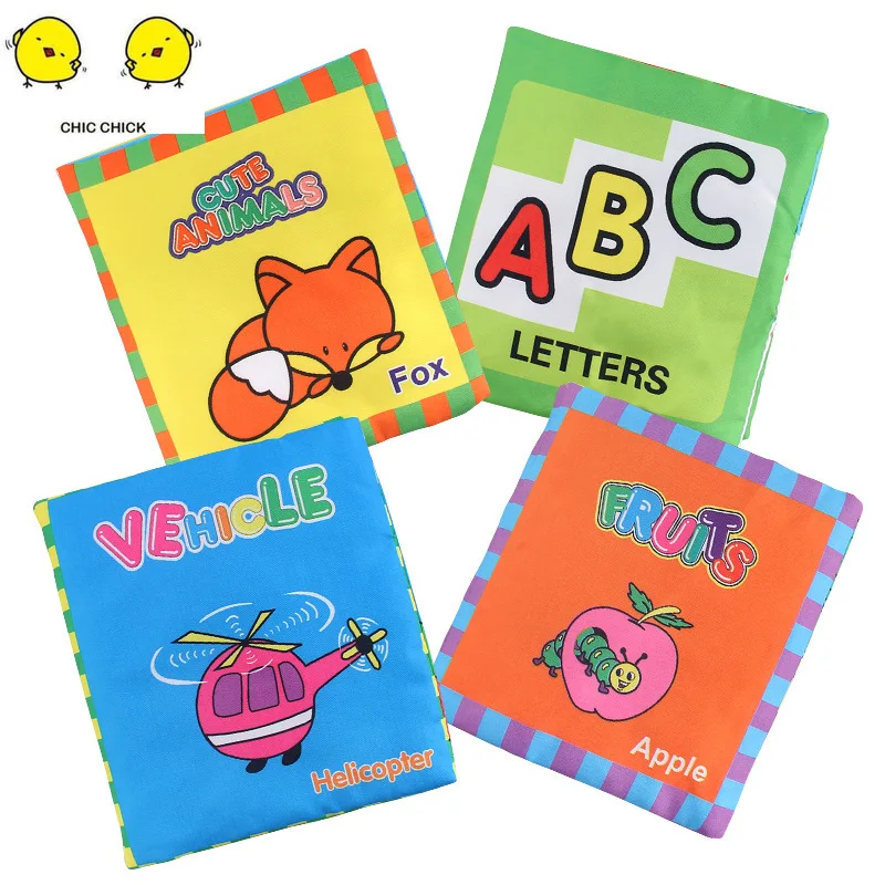

4 Styles DIY My First Cloth Book Infant Baby Felt Quiet Cloth Books Early Learning Educational Chrimas Baby Gift