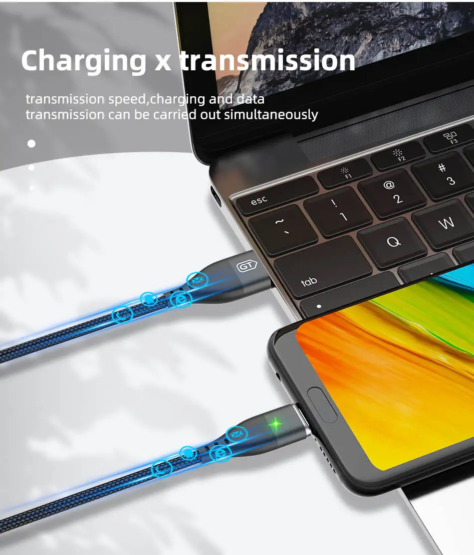 GTWIN Магнитный Micro USB кабель для iPhone samsung type-C Быстрая зарядка Магнитный кабель зарядное устройство адаптер USB кабели для мобильных телефонов