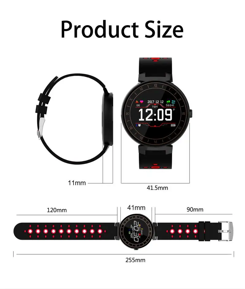 Smart Band Bracelet L8 Fitness Tracker Multi-sport mode Color Screen IP68 Waterproof Blood Wristband for Android IOS Smart Watch (18)