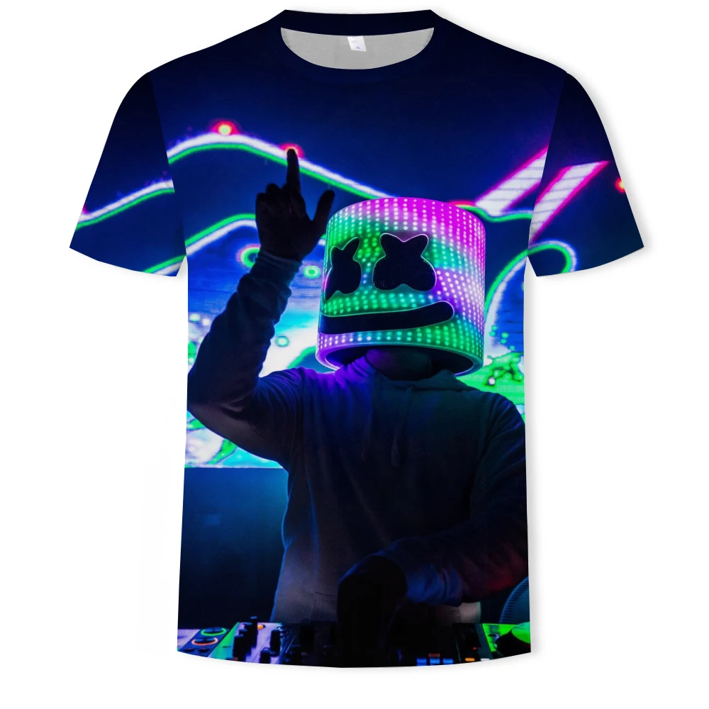 Светодиодный светильник с 3D принтом со звуком, светящийся эквалайзер, EL футболка для мужчин, рок-диско, вечерние, DJ футболки, одежда для мальчиков