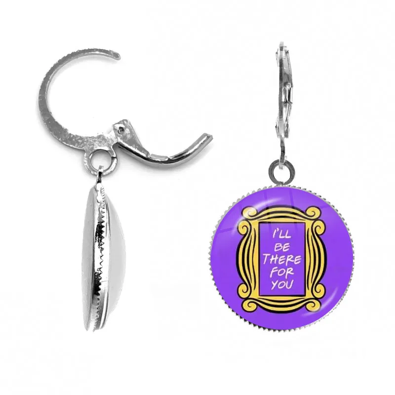 Friends Tv Show Orecchini Peephole Frame Yellow Earring Party Trendy Jewelry Best Friend Gift Earring Accessori Donna