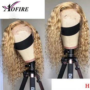 

613 Honey Blonde Short Bob Human Brazilian Remy Hair Curly 13x6 Lace Front Wig With Baby Hair Pre Plucked For Black Women
