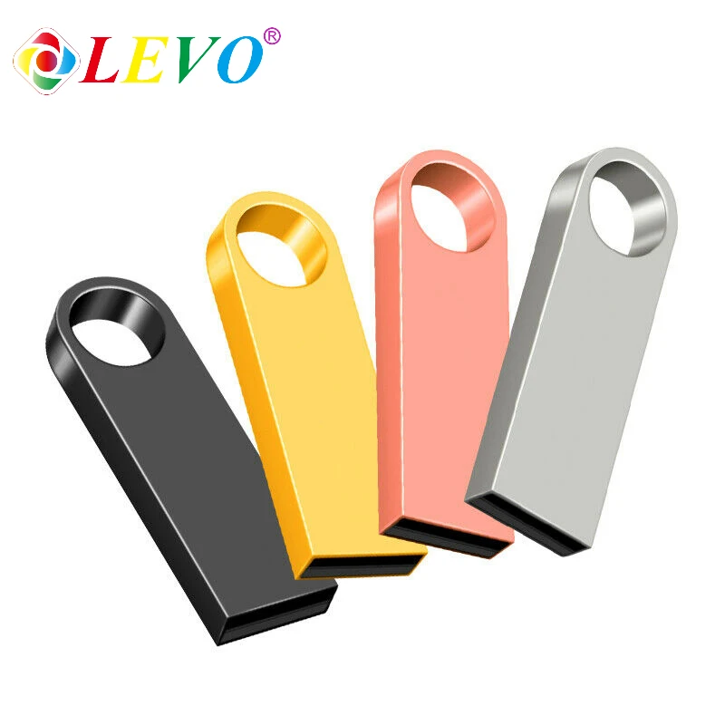 Unidad Flash USB de Metal de alta velocidad, lápiz de memoria USB a prueba de agua 128, 16GB, 32GB, 64GB, 2,0 GB, 256GB