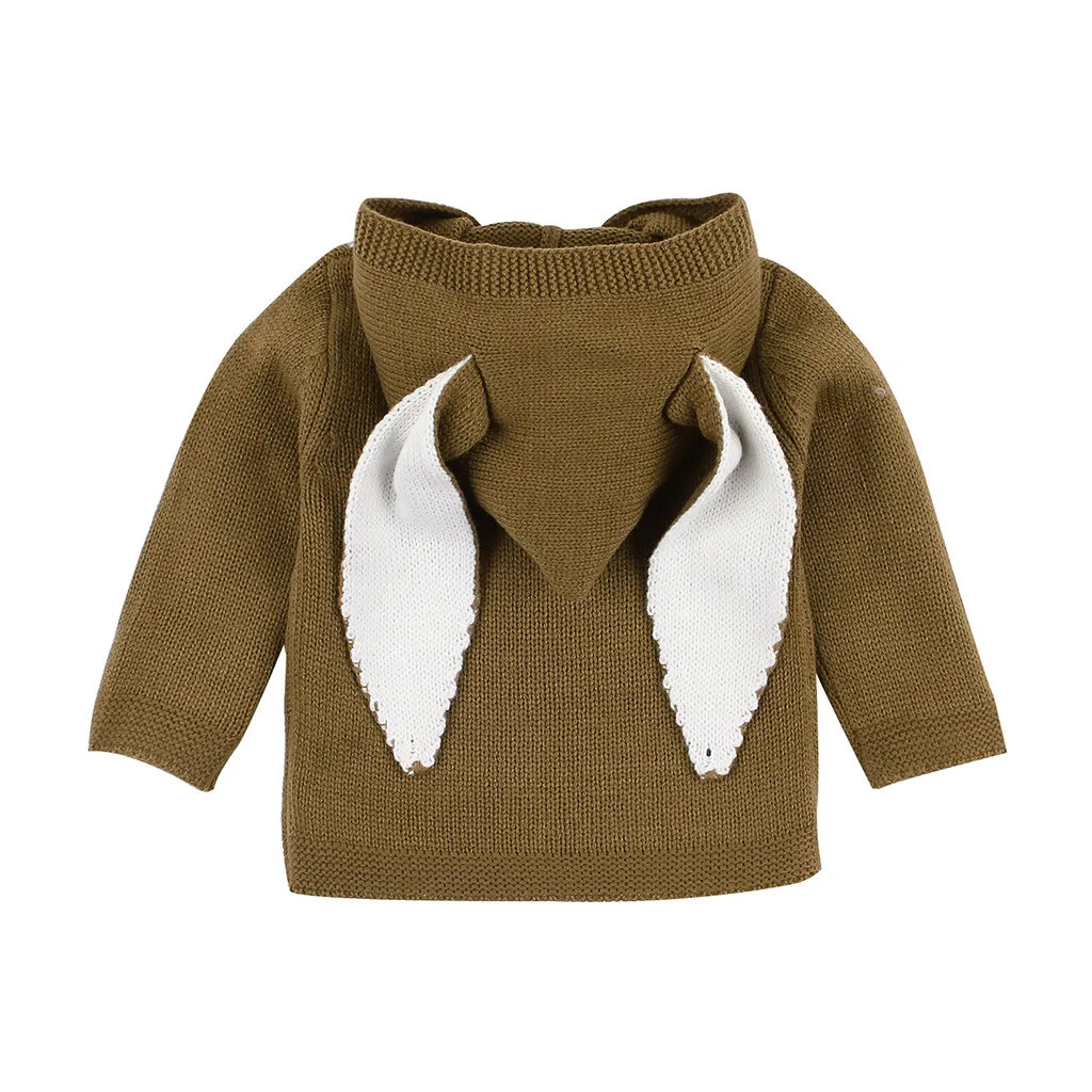 Зимняя одежда для маленьких девочек, теплые вязаные топы для девочек, детские свитера, теплый вязаный свитер с капюшоном и рисунком,# es1