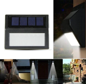 

Waterproof Solar Emergency Wall Light Motion Sensor Sconce for Porch Path Street Fence Garden Lamps 2pcs 6/10/52LED Solar Lamp