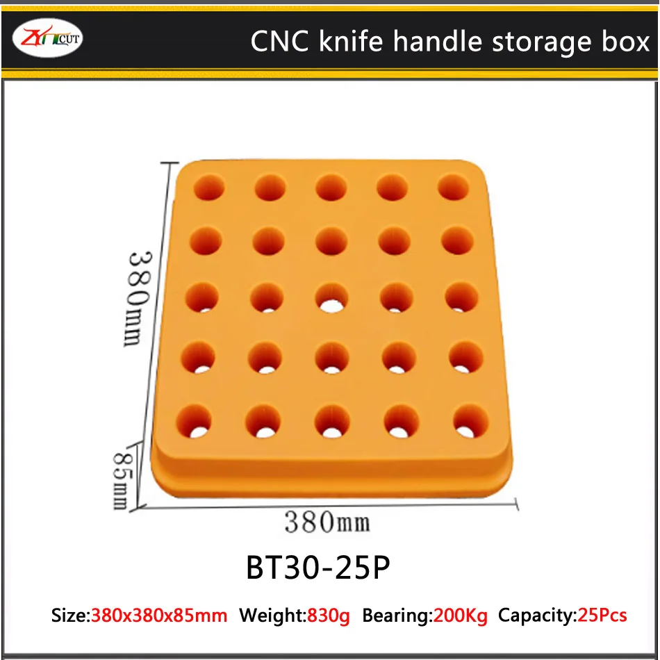BT30-25P BT30 BT40 BT50 коробка для хранения ножей, высокопрочная коробка для размещения ручек, коробка для инструментов с ЧПУ - Цвет: BT30-25P