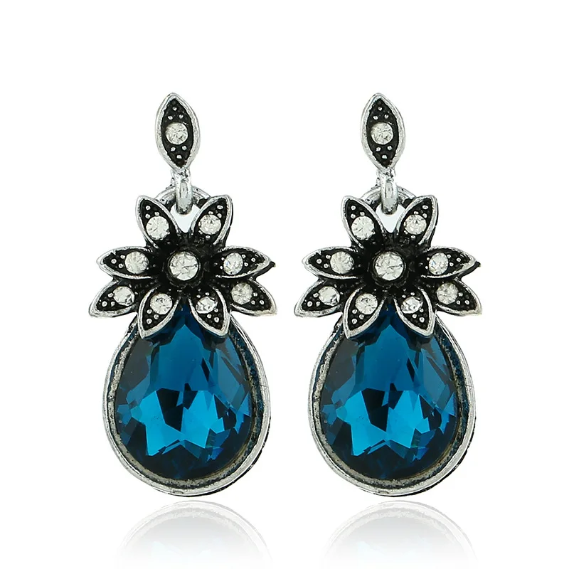 

Creative Earrings Retro Bohemian Crystal Earrings Wholesale