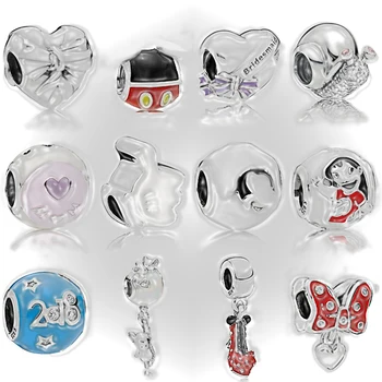 

NEW 2018 NEW 100% 925 Sterling Silver Charm Bead Piercing Snail Heart Crystal Fit European Women DIY Bracelet Factory