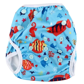 

Cute Baby Swimwear Animal Design Swimming Diaper Unisex Swimming Trunks Anti-side Leakage Bathing Swimming Pants for Infant