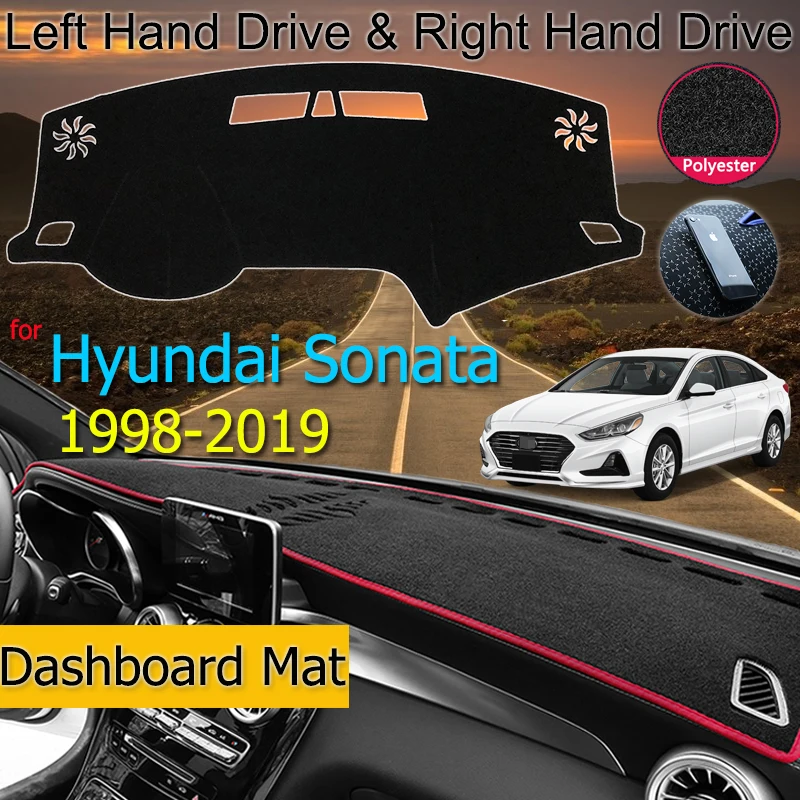 Противоскользящий коврик для Hyundai Sonata 1998-2019 EF NF YF LF накладка на приборную панель