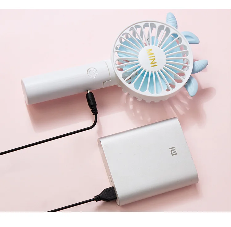 Hand-Held Portable Mini Fan USB Rechargeable Folding Handheld Fan Students Mute Small Desk Fan