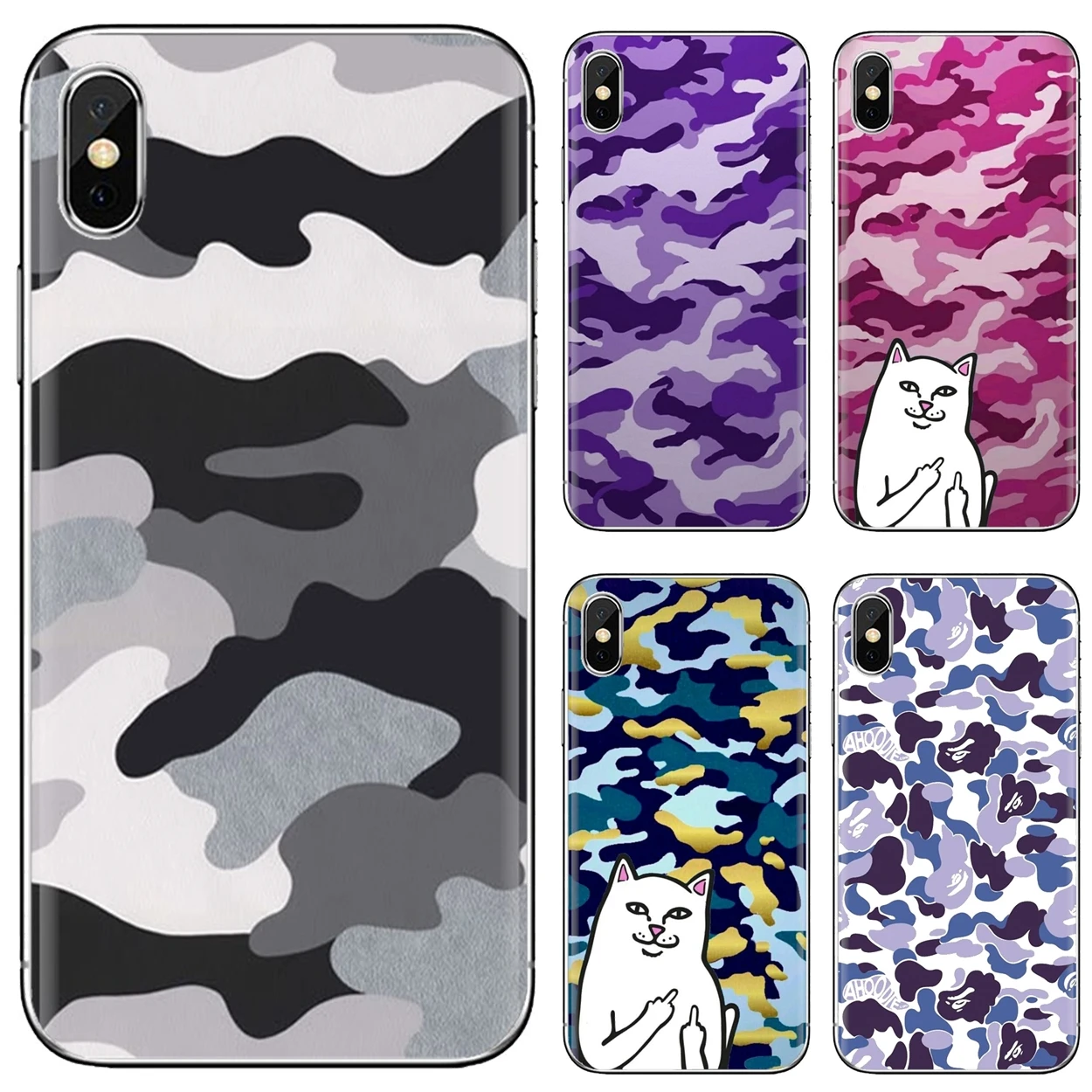 Чехол для iPhone 11 Pro 4 4S 5 5S SE 5C 6 6S 7 8X10 XR XS Plus Max iPod Touch красивый силиконовый чехол