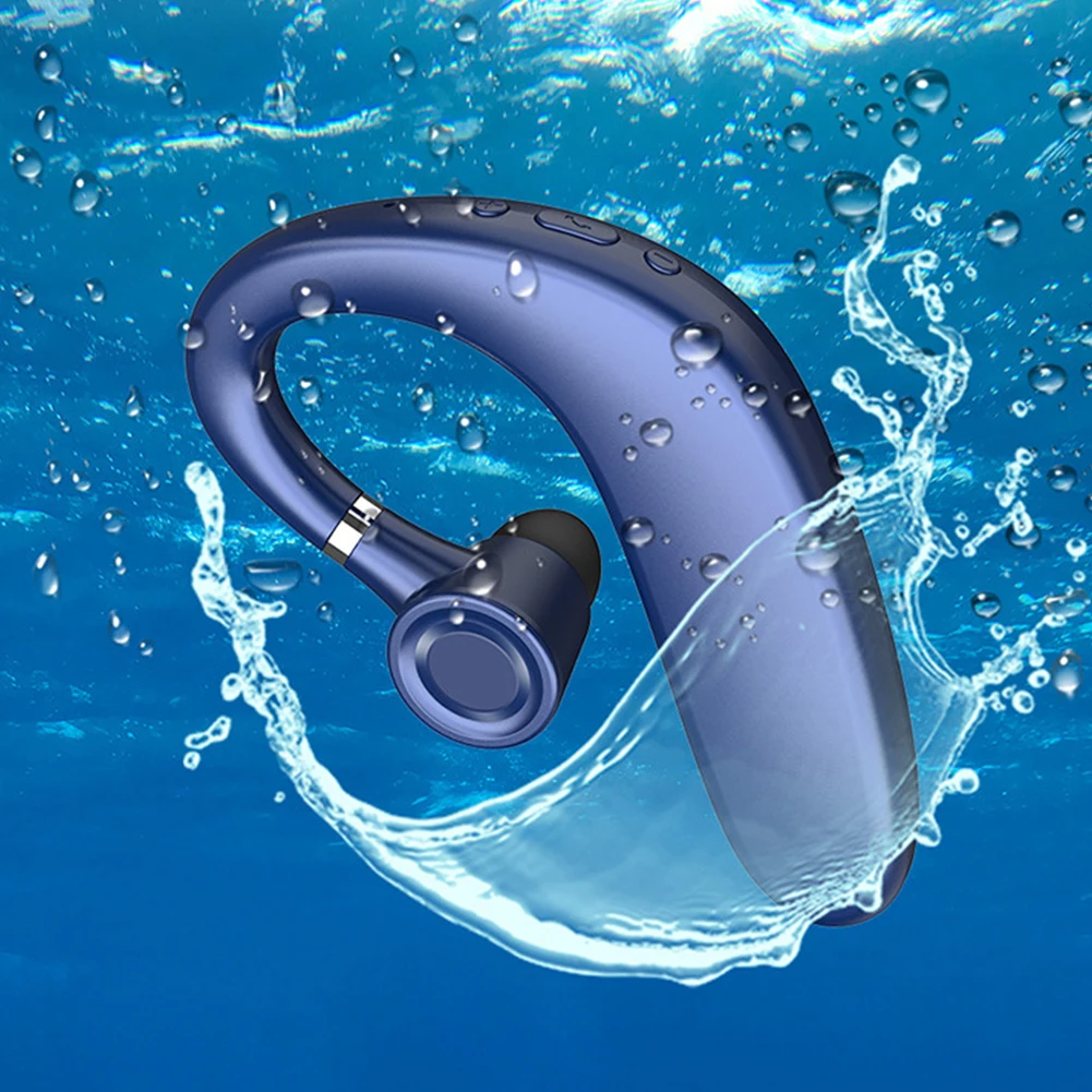 Bluetooth Earphone Single Earhook Wireless Earphone Stereo Business Double Noise Reduction Earset IPX5 waterproof sports headset