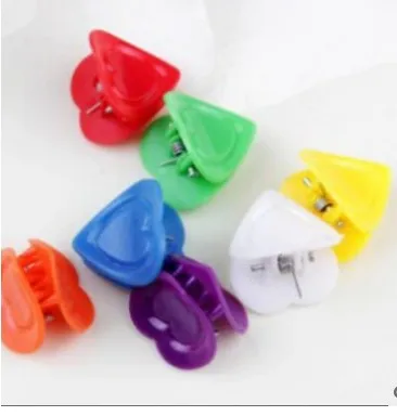 Heart 100pcs 20/50/100 с бабочкой на Заколки для волос ручка коготь заколки Смешанные Цвет мини-зажимы челюсти обруч для волос, заколка для волос для укладки волос аксессуары для волос инструмент - Цвет: Heart 100pcs