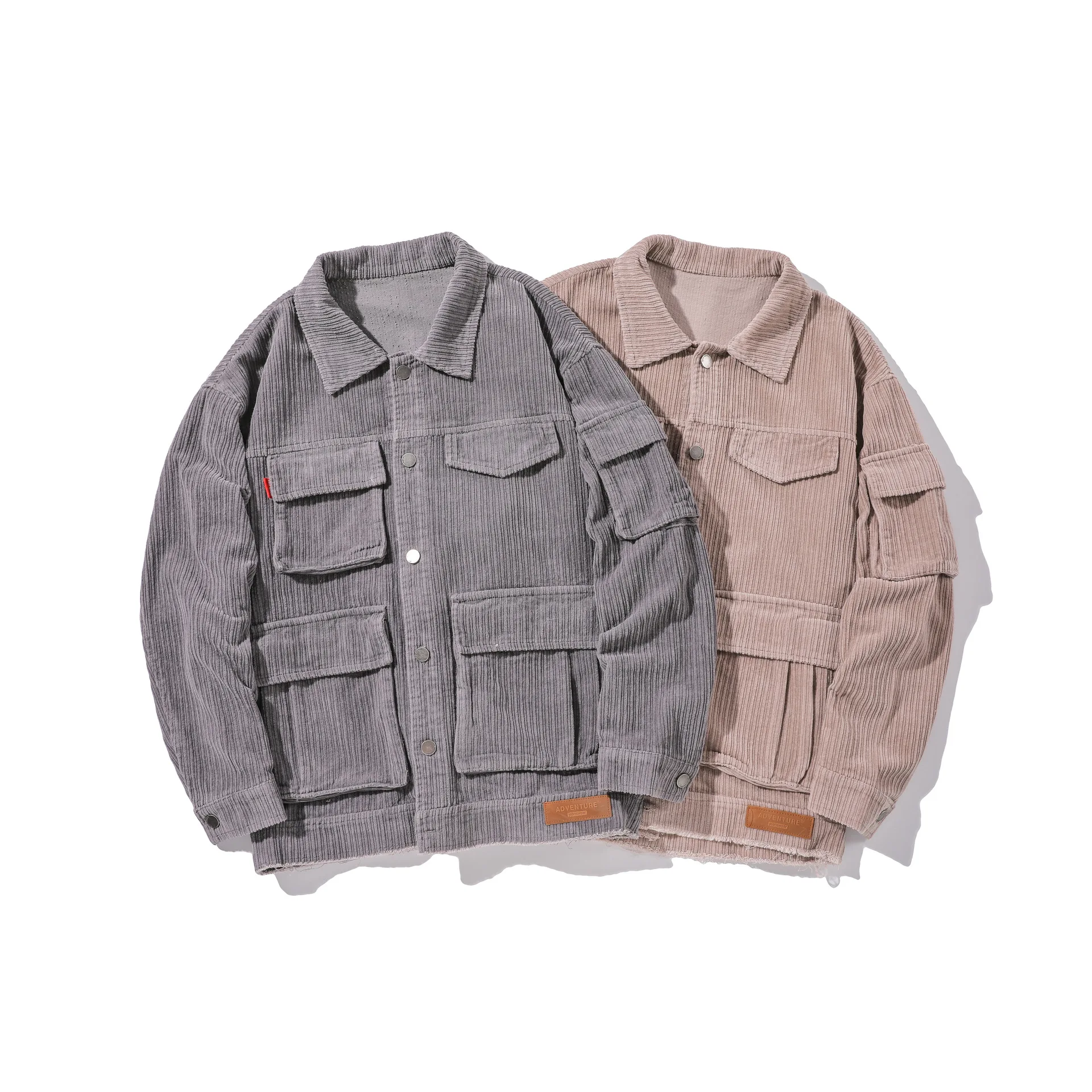

Wu Navigation INS Corduroy Coat Men's BF Spring And Autumn 2020 Tops Loose-Fit Trend Hip Hop Hong Kong Style Tooling Jacket