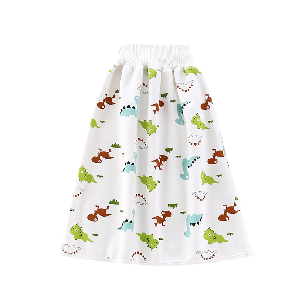 2 in 1 Comfy Cloth Colorful Breathable and Absorbent Diaper Skirt Shorts Animal,M 2 pieces Baby Waterproof Cotton Training Pants 