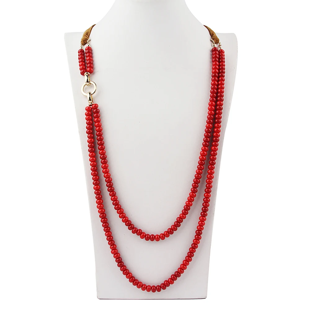 Бижутерия новейшего дизайна Красные Индийские молитвенные Бусы из