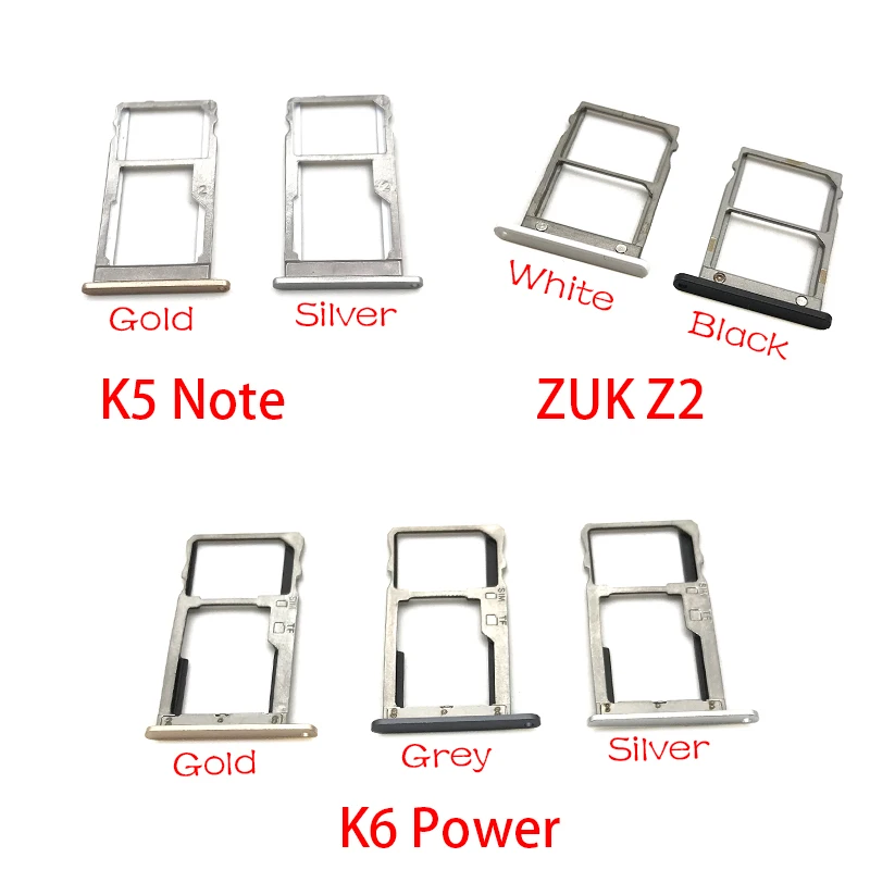 Micro Nano SIM держатель для карт лоток адаптер держателя слота разъем для lenovo ZUK Z2/K5 Note/K6 power