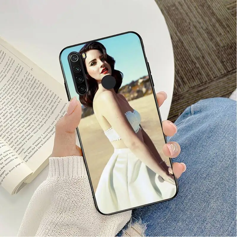 YNDFCNB Sexy singer model Lana Del Rey  Phone Case For Redmi note 8Pro 8T 6Pro 6A 9 Redmi 8 7 7A note 5 5A note 7 case xiaomi leather case hard Cases For Xiaomi