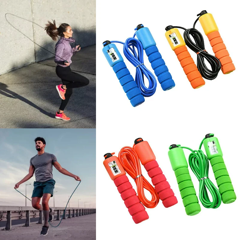 

Fast Speed Counting Jump Rope Adjustable Fitness Skipping Rope Women Keep Fit Home Gym Jumping Rope Sports Workout Ropes D30