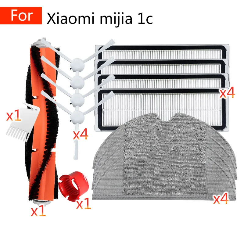 

Replacement Household accessories for xiaomi mijia mi 1C Sweeping cleaning robot hepa filter Main Side brush mop rag Spare parts