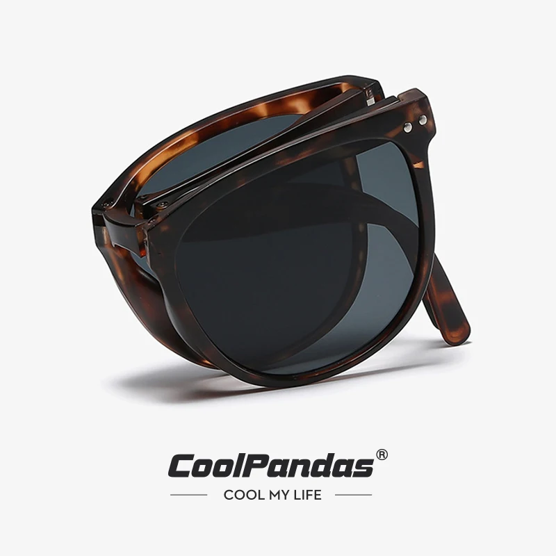 Folding Polarized Sunglasses Retro Style For Women And Men_voghion.com