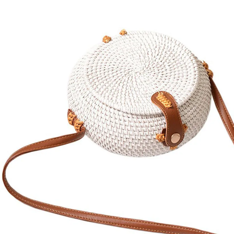 

Women Pure White Flip Cover Vintage Bohemian Women Sling Bag