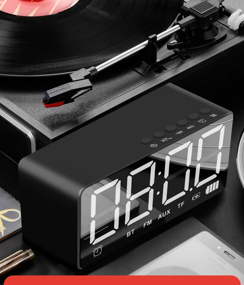 Bluetooth Sound Speker беспроводной 5,0 Full HD светодиодный fm-радио TF AUX портативный бас-бар