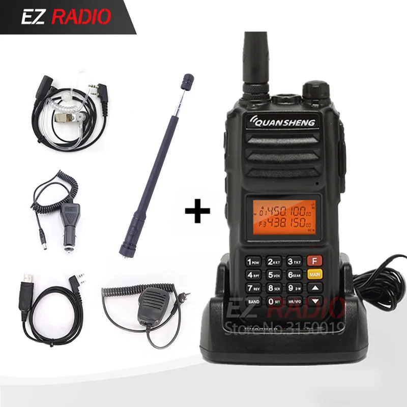 Police Band Original Quansheng TG-UV2 Plus 10W Radio 10KM talkie walkie 10 km Upgrade of tg-uv2 Ham Radio 10W walkie talkie 10km - Цвет: See Picture2