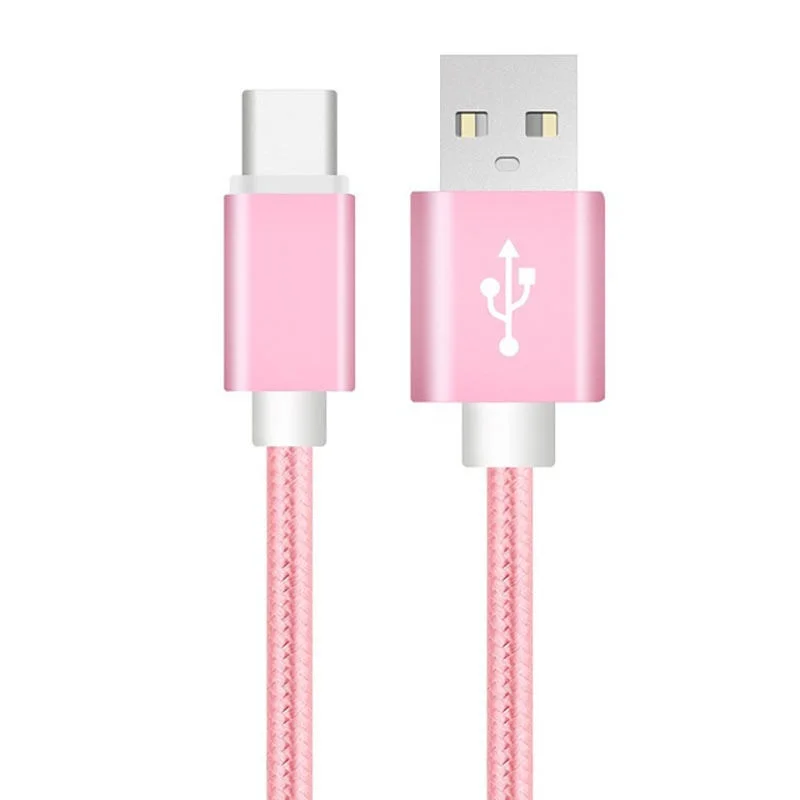Usb type C Синхронизация данных нейлоновый кабель передачи данных для быстрой зарядки для Wileyfox Swift 2, Swift 2 Plus type C USB кабель передачи данных для быстрой зарядки