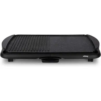 

Wëasy STO52 Plancha De Asar Eléctrica con Parrilla, 2000 W, Superficie Amplia, Negro GRX330, Aluminio