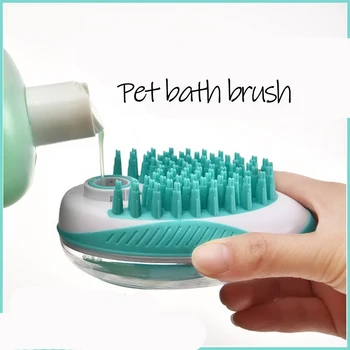 

2020 Pet Dog Bath Brush Comb Silicone SPA Shampoo Massage Brush Shower Hair Removal Comb For Dogs Cats Cleaning Grooming Tool