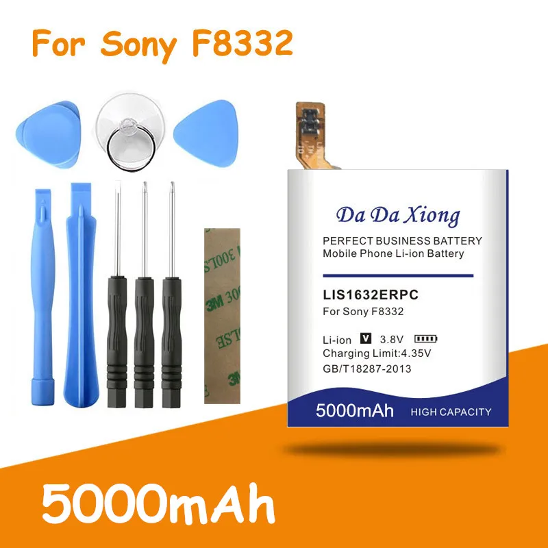 Бесплатная доставка аккумулятор LIS1632ERPC 5000 мАч для Sony Xperia XZ Dual Sim F8332 XZs F8331 сменные