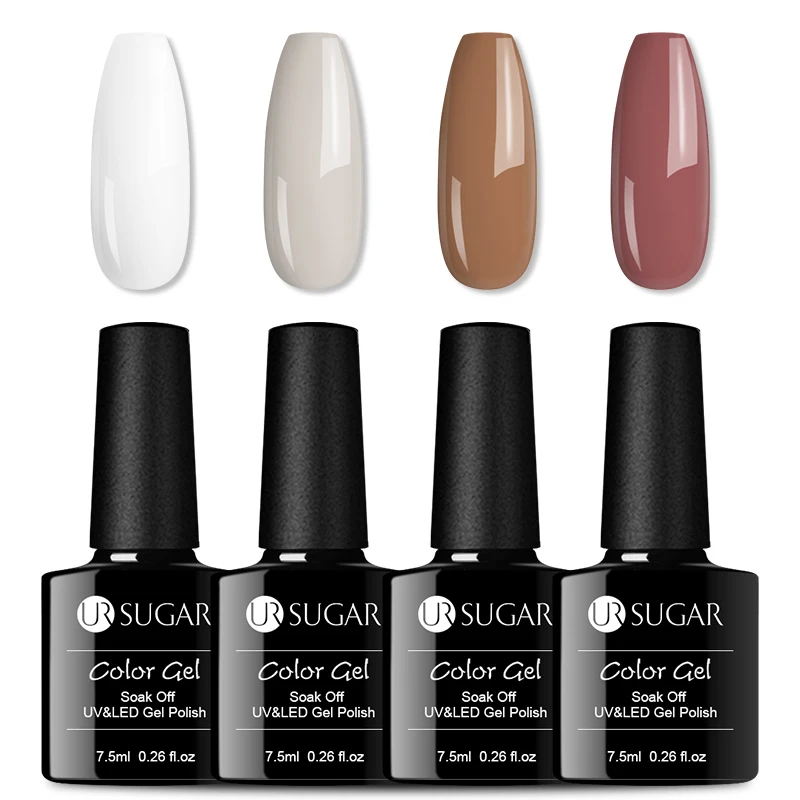 Ur Sugar 6 шт./компл. УФ комплект гель-лаков для ногтей лак для верхнего и базового покрытия, Лаки Semi перманентность УФ лампа био-Гели Soak Off Гель маникюрный лак комплект инструментов для маникюра - Цвет: Set 9