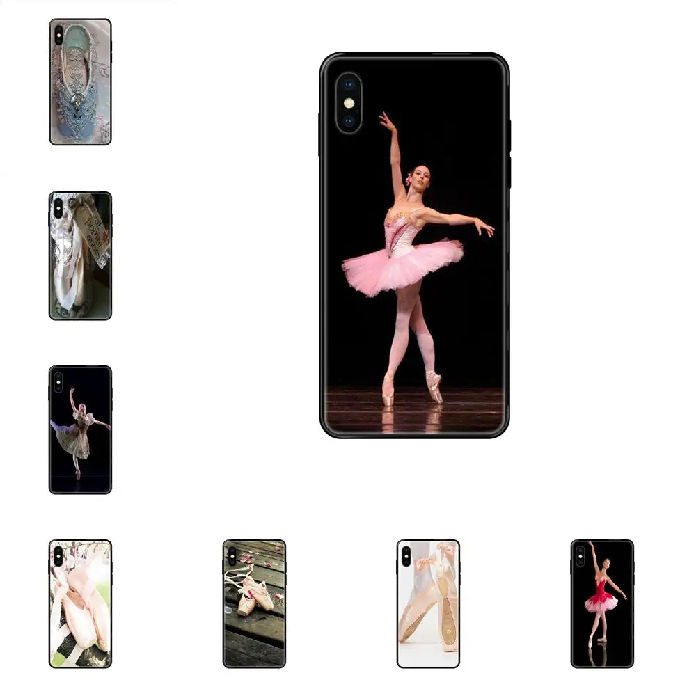Чехол из ТПУ для телефона розовый балетный танцор балерина обувь Samsung Galaxy S5 S6 S7 S8 S9