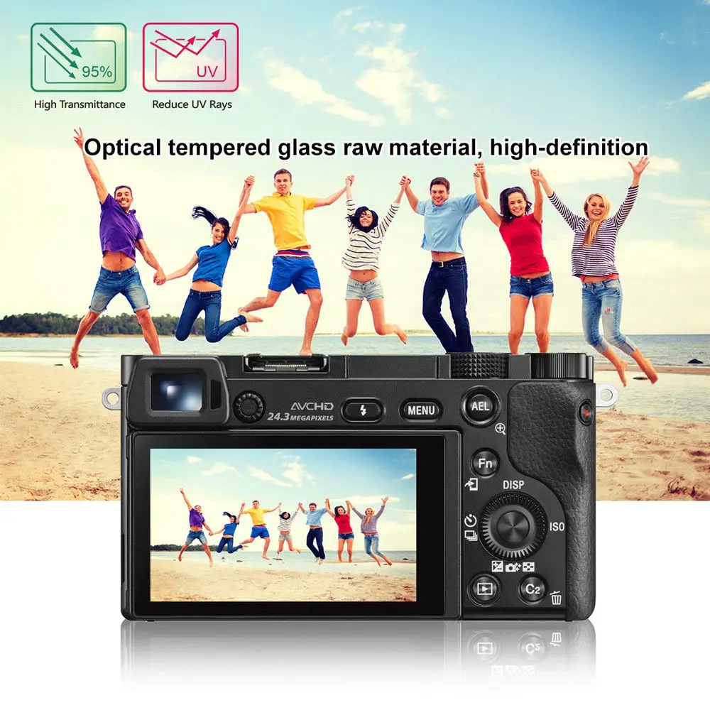 Закаленное защитное стекло Ultraclear 9H для камеры SONY a6500 a6300 a6000 a5000|Защита экрана| |