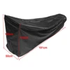 210D Outdoor Lawn Mower Cover Polyester Oxford Cloth Waterproof UV Protection Universal With Drawstring Black 4