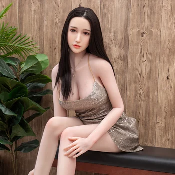 SEXYE Silicone Real Sex Doll Jelly Breast EVO Skeleton Implanted Hair Realistic Vagina Pussy Love