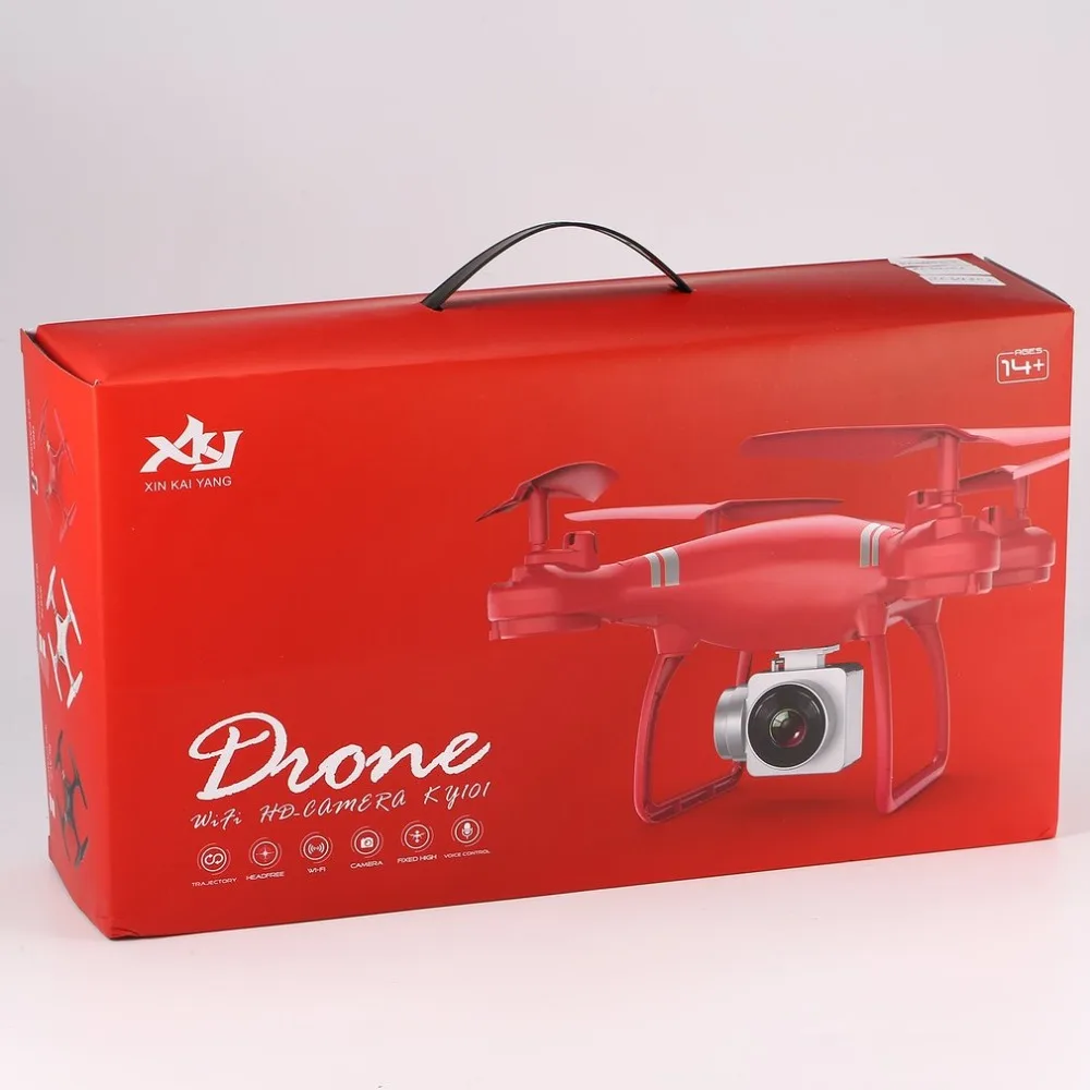 KY101S WiFi FPV широкоугольный 720P камера селфи RC Дрон режим удержания высоты Безголовый 3D переворачивает один ключ возврата Квадрокоптер 18 минут