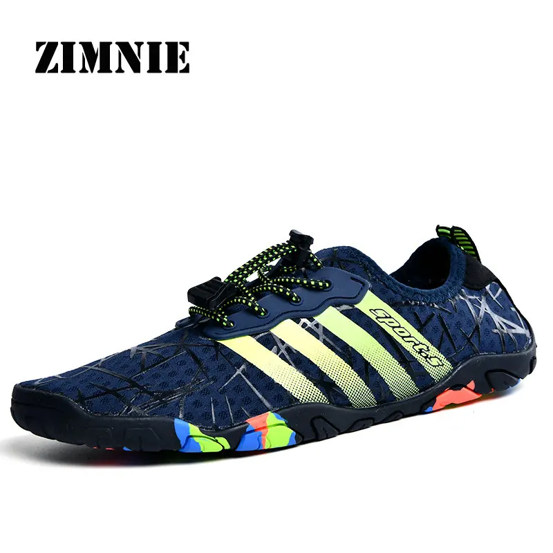 Dark Blue ZIMNIE кроссовки унисекс; обувь для плавания; обувь для водных видов спорта; обувь для серфинга; обувь для плавания; спортивная обувь для мужчин; светильник - Цвет: Dark Blue