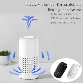 

Car Air Purifier Hepa Filter Negative Ion Generator Purify Air In Car Portable Air Purifier For Car Home Desktop Diffuser#GB40