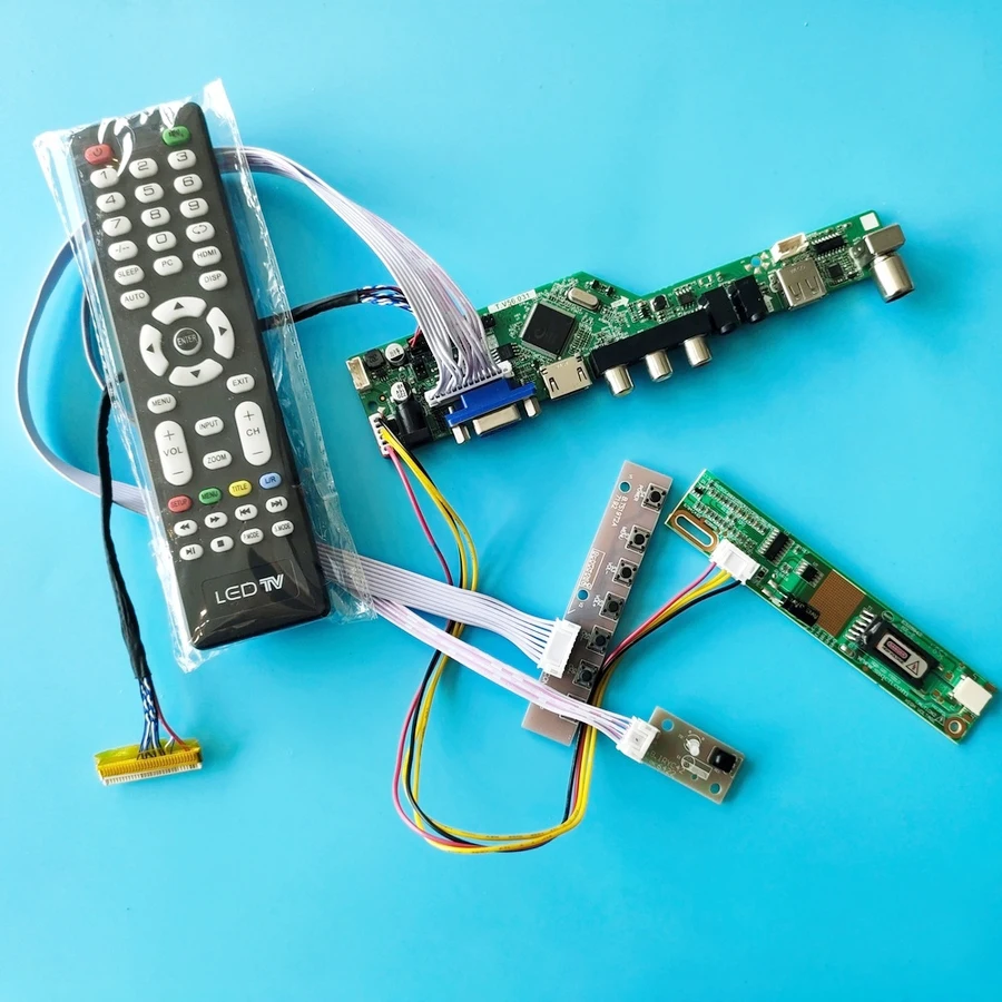 Комплект для сборки VGA + AV USB универсальный ЖК-дисплей 1280*800 1CCFL Fit B154EW04/B154EW06/B154EW08 LVDS