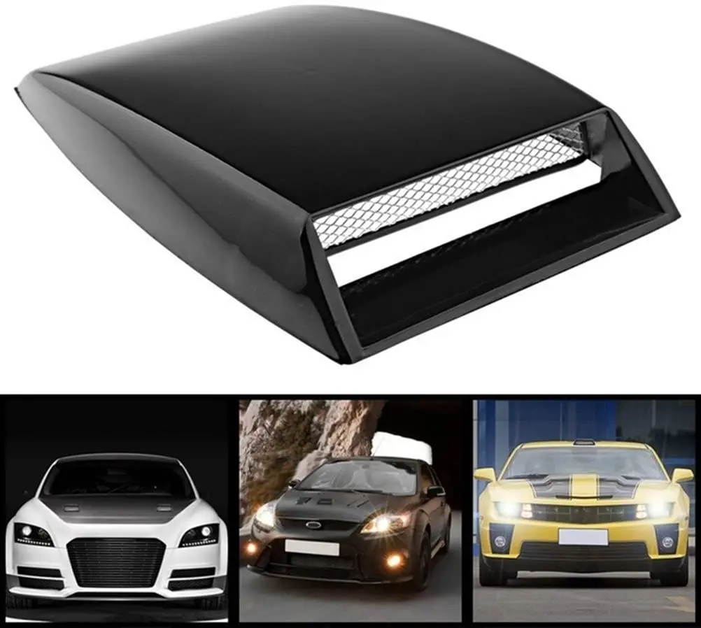 3D Fake Car Engine Cover Universal Car Vents Decorative Air Flow Intake Hood Scoops Ventilation Cover Turbo Bonnet Hood hood vents