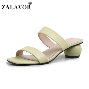 

ZALAVOR Women Sandals Shoes Fashion Strange Heels Slippers Ladies' Stylish Solid Color Shoes Women Casual Footwear Size 34-39