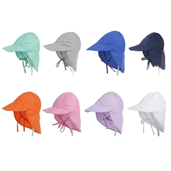 

Zomer Baby Hoed Verstelbare Zon Baby Cap Spf 50 + Reizen Strand Caps Baby Zomer Zwemmen Hoed Voor Jongens Meisjes kids Zonnehoed