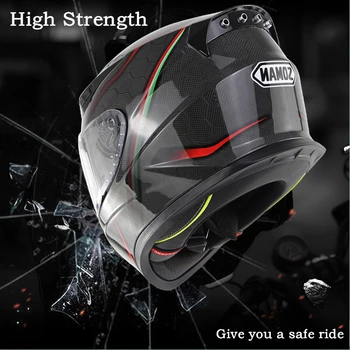 

Original Snake Pattern Carbon Fiber Helmets Motorcycle Helmet casco capacete moto Dot Approved For Soman SM-X7 Full Face
