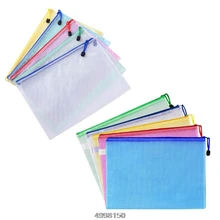 А4 Размер сетки документов Файл сумки хранения с молнией для косметики офисы